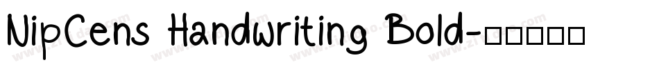 NipCens Handwriting Bold字体转换